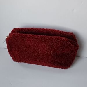Sephora Plush Red Cosmetic Bag